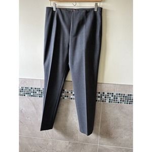 NWOT PESERICO SIGN Gray Wool Blend Tapered Leg Cropped Trouser SZ IT 44/US 8